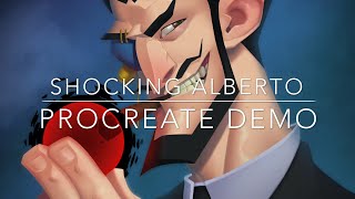 Ep.59| Shocking Alberto - Procreate Demo (plus Rendering Demo!)
