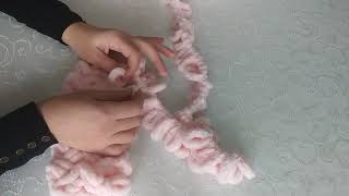 Alize Puffy ile Kolay Bebek Battaniyesi Yapımı Şiş Yok Tığ Yok#alizepuffy #puffybattaniye #handwork