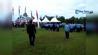 Perwira TNI Semprot Ratusan PNS saat Upacara Kemerdekaan RI