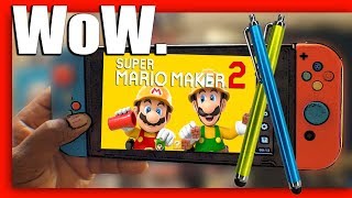 MORE Testing Nintendo Switch Stylus For Super Mario Maker 2!| Mizzah Tee Games