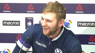 Scotland v England - Finn Russell Post Match Press Conference - Six Nations