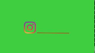 INSTAGRAM Lower Third Green Screen. Free Non copyright. #GREEN SCREEN.!!