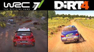 WRC 7 vs. DiRT 4 COMPARISON (sound, stage design, graphics...)