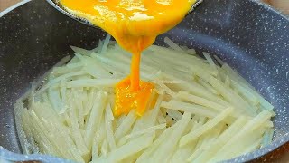 【小穎美食】早餐別出去買，教你懶人做法，土豆加雞蛋，5分鐘出鍋，太香了