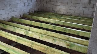 Дом из газобетона. Полы часть 2