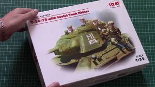 ICM 1/35 T-34-76 with Tank Riders (35368)