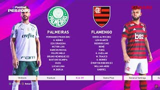 PES 2020 - GAMEPLAY OFICIAL PALMEIRAS VS FLAMENGO