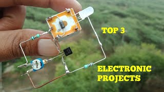 TOP 3 ELECTRONIC PROJECTS USING 2N3055 TRANSISTOR, REED SWITCH, BC547 TRANSISTOR AND RELAY.