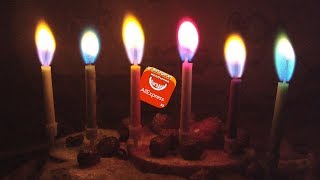 Свечи с цветным пламенем с Aliexpress