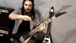 CLASES DE GUITARRA (Ritmica Metal) USO DE MANO DERECHA -  por Moro Smylodon