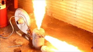 waste Oil Burner big flames