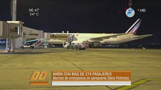 Aterrizaje forzoso en el Silvio Pettirossi