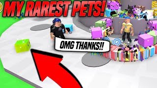 I GAVE This NOOB My *RAREST* PETS In PET SIMULATOR! (Roblox)