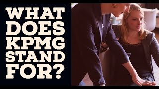 What does KPMG stand for?
