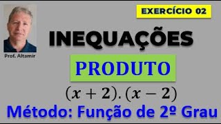 INEQUAÇÃO PRODUTO - RESOLUÇÃO MÉTODO 02: CONVERTER EM INEQUAÇÃO DO 2o GRAU