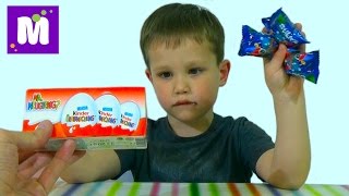 Стикизы Киндер сюрприз игрушки распаковка Stikeez