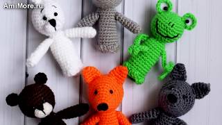 Амигуруми: схема Пальчиковый театр. Игрушки вязаные крючком - Free crochet patterns.