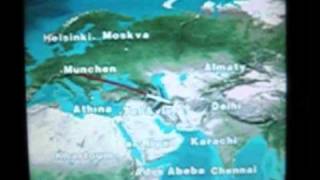 LH790: Airbus A340-600 Lufthansa - Flight from winterly Munich to tropical Singapore [full version]