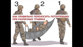 Как правильно переносить потерпевших при различных травмах