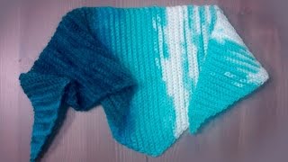 1 Шарф Бактус крючком Мужской Женский Crochet triangle scarf