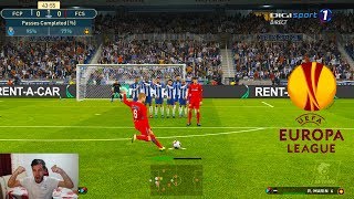 RETUR DE FOC PE DRAGAO DIN PORTO IN EUROPA LEAGUE - PES ROMANIA CARIERA CU STEAUA #33