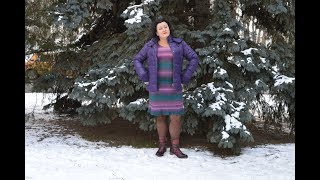 Как я довязывала готовое платье, спицами.