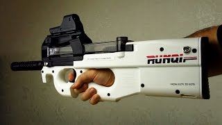 Мощный автомат P90 стреляющий шариками орбиз!