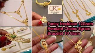 #GRT Light weight Fancy #GoldNecklace Chains with earrings | #GoldBracelet 11Grams| #Lachuslifestyle