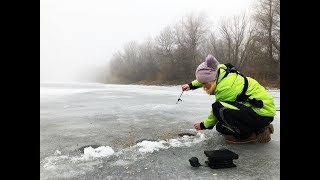 РЕАЛЬНАЯ АТАКА РЫБЫ! Рыбалка зимой в ТУМАНЕ 2019