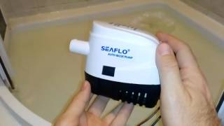 Трюмная лодочная автоматическая помпа Seaflo водяной насос видео обзор
