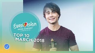 TOP 10: Most watched in March 2018 - Eurovision Song Contest