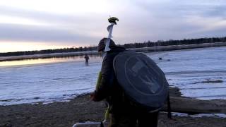 Зимняя рыбалка в Кононово на Енисее 10.04.17