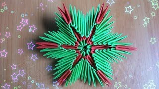 Каждый Сделает Эту Объемную Снежинку Из Бумаги Своими Руками. Новогоднее Модульное Оригами