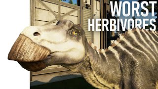 5 WORST Dinosaurs in Jurassic World Evolution | HERBIVORE edition