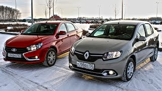 АМТ Лада Веста против Easy R от Рено! Lada Vesta против Renault Logan. Отзыв владельца Логана