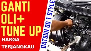 DATSUN GO T STYLE: GANTI OLI + FILTER OLI+ TUNE UP DI BENGKEL LANGGANAN HARGA TERJANGKAU