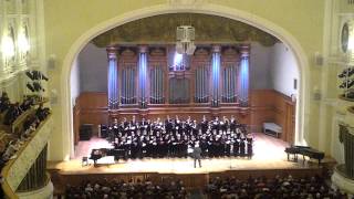 2_Хор Московской консерватории 10 11 2014 Большой зал Московской консерватории