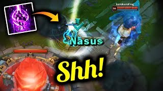 you know what’s up when Nasus TELEPORTS to a ward in the enemy base