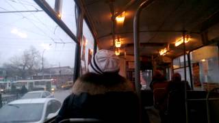 Поездка на троллейбусе по ул.Свердлова, г.Астрахань