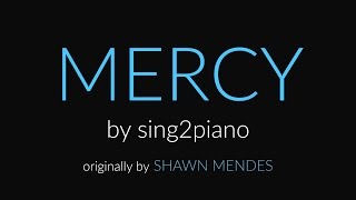Mercy (Piano Karaoke Instrumental) Shawn Mendes