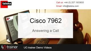 Cisco 7962  Phone Training - Answering a Call