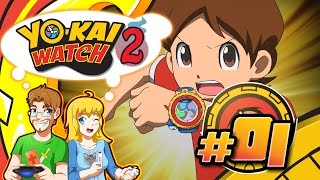 Yo-kai Watch 2: Bony Spirits Walkthrough Part 1 Nate's Vanishing Watch (HD)