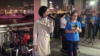 2019.10.29 中環10號碼頭街演 - 完場第6節 (再度孤獨, 两隻蝴蝶, 甜蜜蜜, 海闊天空), 香港旺角小龍女龍婷