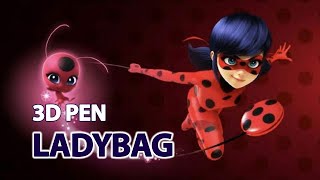 3D PEN ART | LADYBUG | КАК НАРИСОВАТЬ ЛЕДИ БАГ 3D РУЧКОЙ