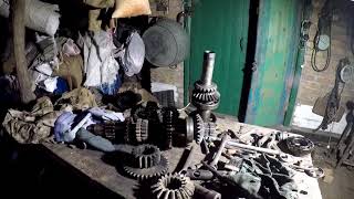 Ремонт коробки передач трактора Т40/Repair of a transmission of the T40 tractor