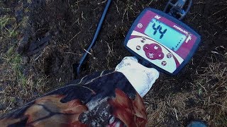Шурф фундамента! Поиск монет! С металлоискателем! Жесть нашел кастет!