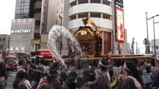 富岡八幡宮（深川八幡）例大祭　2013年　町会神輿の渡御　門前仲町2丁目  portable shrine (festival of Tomioka Hachiman Shrine), Koto