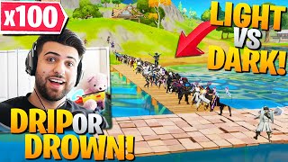I Hosted a LIGHT VS DARK Fortnite Fashion Show! (100 PLAYERS!) - Fortnite Battle Royale