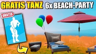 KOSTENLOSE Items ? Tanze an Beach Party | Fortnite 14 Tage Sommer Herausforderung Deutsch