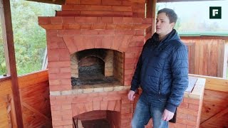 Комплекс-барбекю с русской печью своими руками // FORUMHOUSE